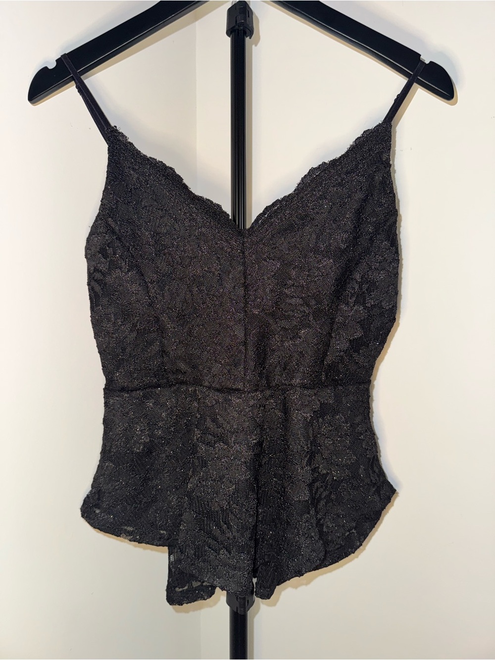 Chocolate Black Lace Cami Top